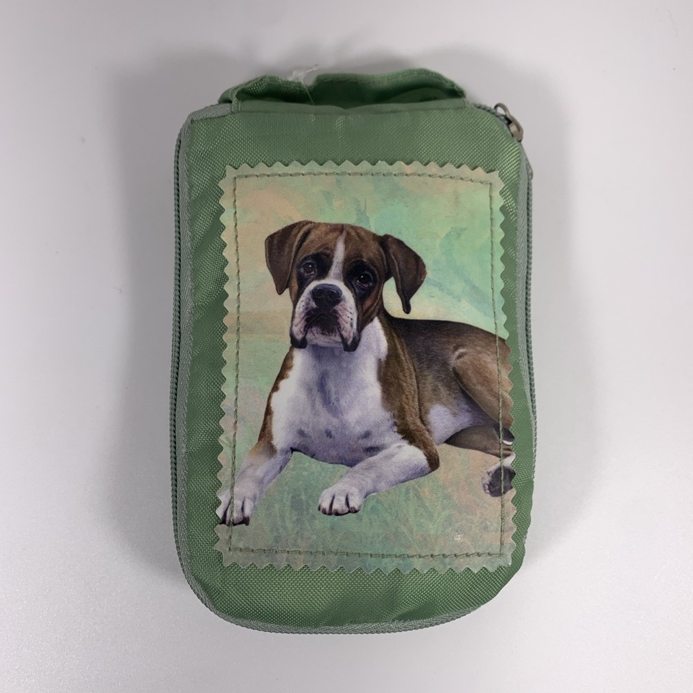 Pet‎ Lover Totes BOXER DOG Zipper Tote Bag Reusable Grocery 14x15 New Tag